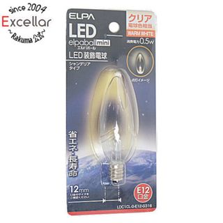 エルパ(ELPA)のELPA　LED電球 エルパボールmini LDC1CL-G-E12-G316　電球色(蛍光灯/電球)