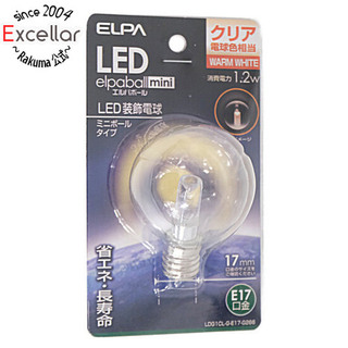 エルパ(ELPA)のELPA　LED電球 エルパボールmini LDG1CL-G-E17-G266　クリア電球色(蛍光灯/電球)