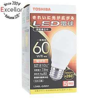 トウシバ(東芝)のTOSHIBA　LED電球 電球色　LDA8L-G/60V1(蛍光灯/電球)