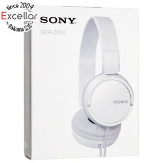 ソニー(SONY)のSONY製　密閉型 折りたたみ式ヘッドホン　MDR-ZX110 (W)　ホワイト(ヘッドフォン/イヤフォン)