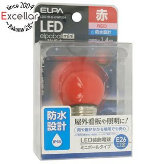 エルパ(ELPA)のELPA　LED電球 エルパボールmini LDG1R-G-GWP254　赤色(蛍光灯/電球)