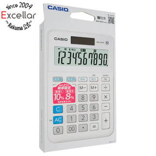 カシオ(CASIO)のCASIO　実務電卓 ミニジャストタイプ　MW-100TC-WE　ホワイト(その他)