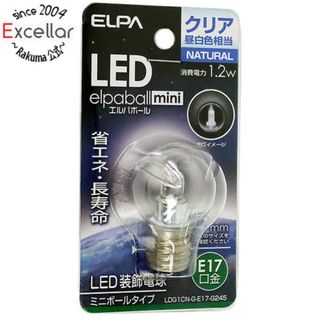 エルパ(ELPA)のELPA　LED電球 エルパボールmini　LDG1CN-G-E17-G245　クリア昼白色(蛍光灯/電球)