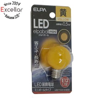 エルパ(ELPA)のELPA　LED電球 エルパボールmini LDG1Y-G-E12-G233　黄色(蛍光灯/電球)