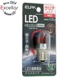 エルパ(ELPA)のELPA　LED電球 エルパボールmini LDT1CR-G-E17-G117　赤色(蛍光灯/電球)