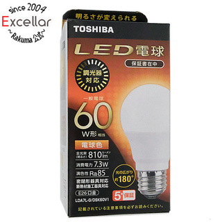 トウシバ(東芝)のTOSHIBA　LED電球 LDA7L-G/DSK60V1　電球色(蛍光灯/電球)