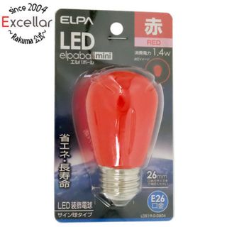 エルパ(ELPA)のELPA　LED電球 エルパボールmini LDS1R-G-G904　赤色(蛍光灯/電球)