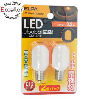 エルパ(ELPA)のELPA　LED電球 エルパボールmini LDT1YR-G-E12-G10012P　オレンジ(蛍光灯/電球)