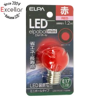 エルパ(ELPA)のELPA　LED電球 エルパボールmini LDG1R-G-E17-G244　赤色(蛍光灯/電球)