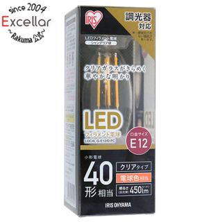 アイリスオーヤマ(アイリスオーヤマ)のアイリスオーヤマ　LED電球 フィラメント球 ECOHiLUX LDC4L-G-E12/D-FC　電球色(蛍光灯/電球)