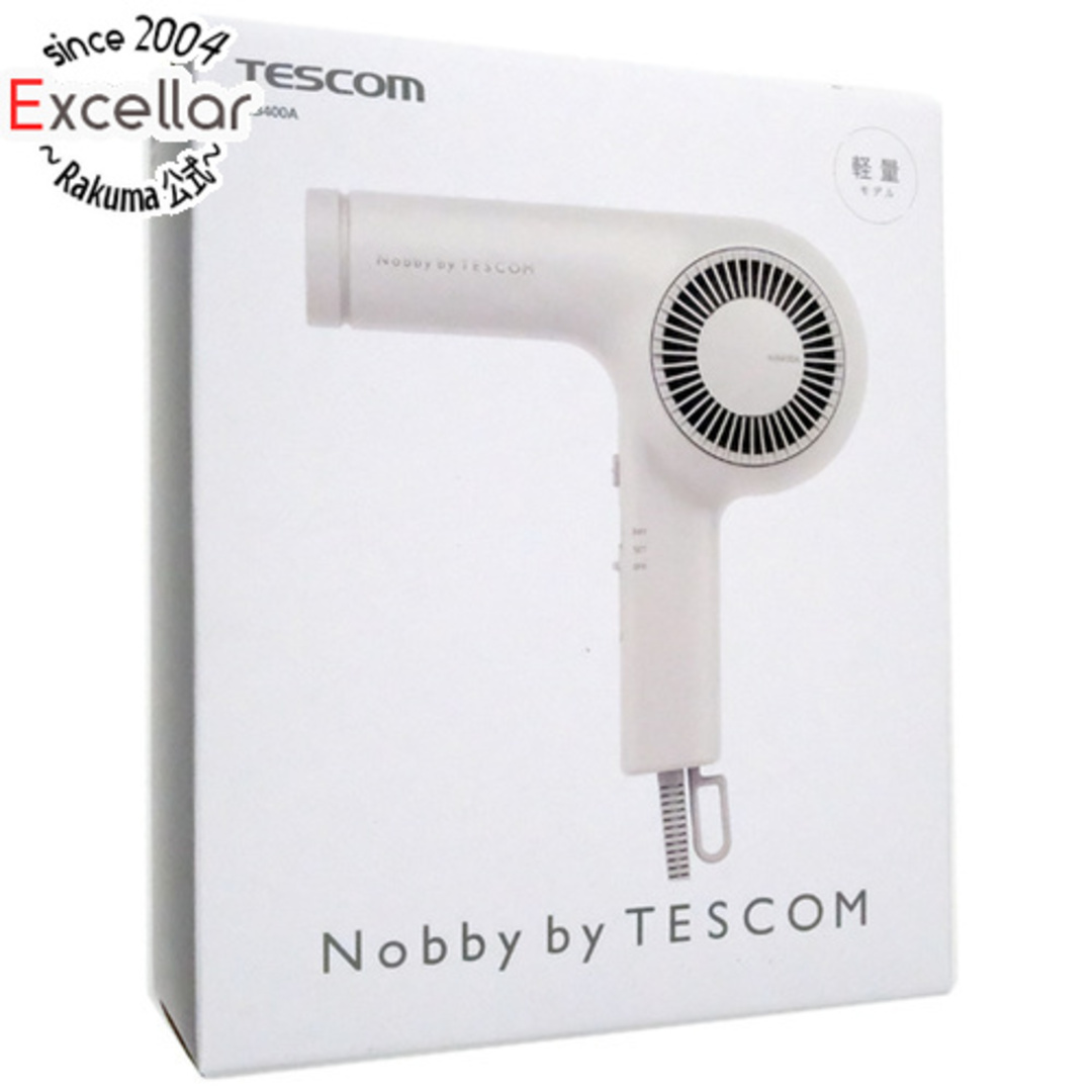 TESCOM(テスコム)のテスコム　プロフェッショナル プロテクトイオン ヘアードライヤー Nobby by TESCOM NIB400A-W スマホ/家電/カメラの美容/健康(ドライヤー)の商品写真