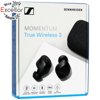ゼンハイザー(SENNHEISER)のSENNHEISER製　完全ワイヤレスイヤホン MOMENTUM True Wireless 3　MTW3-BLACK(ヘッドフォン/イヤフォン)