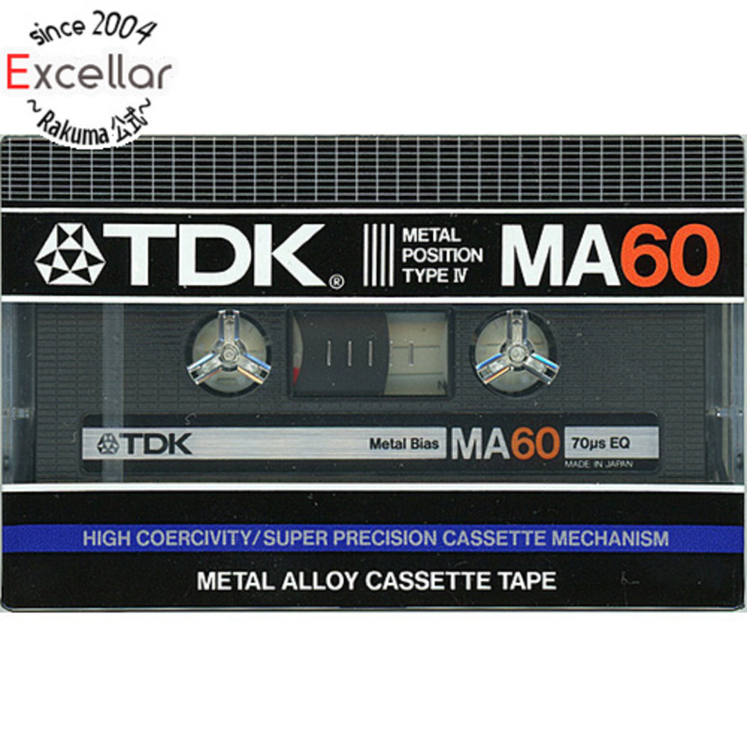 商品状態TDK　メタルポジションTYPE-IV カセットテープ MA60　60分