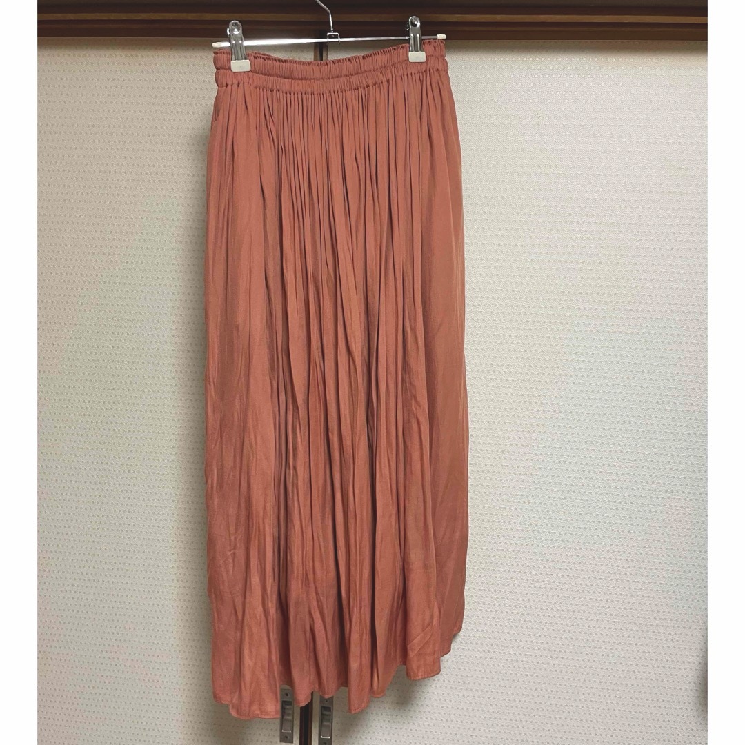 UNIQLO(ユニクロ)のUNIQLO ギャザーロングスカート レディースのスカート(ロングスカート)の商品写真