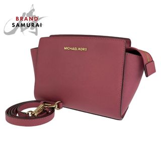 マイケルコース(Michael Kors)のMichael Kors マイケルコース セルマ ピンク ゴールド金具 レザー ショルダーバッグ 斜め掛けバッグ レディース 404231 【中古】(ショルダーバッグ)