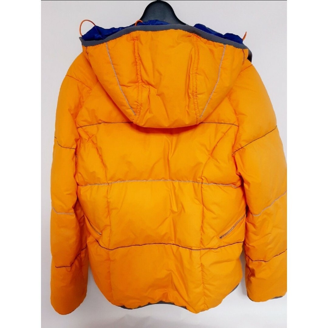 ダウンジャケット　オレンジ　イタリア製　ブルー　釣り　ジャケット　ブルゾン　ナパ メンズのジャケット/アウター(ダウンジャケット)の商品写真