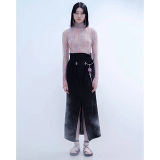 マメ(mame)のmameセット HighWaisted Skirt、Knitted Top(ロングスカート)