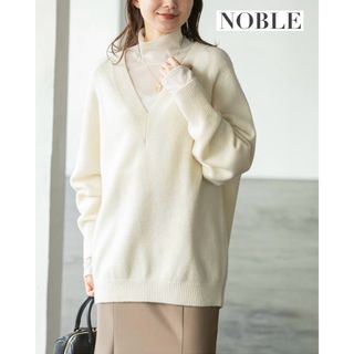 NOBLE ノーブル ジップ ブルゾン 36 ベージュ トゥモローランド