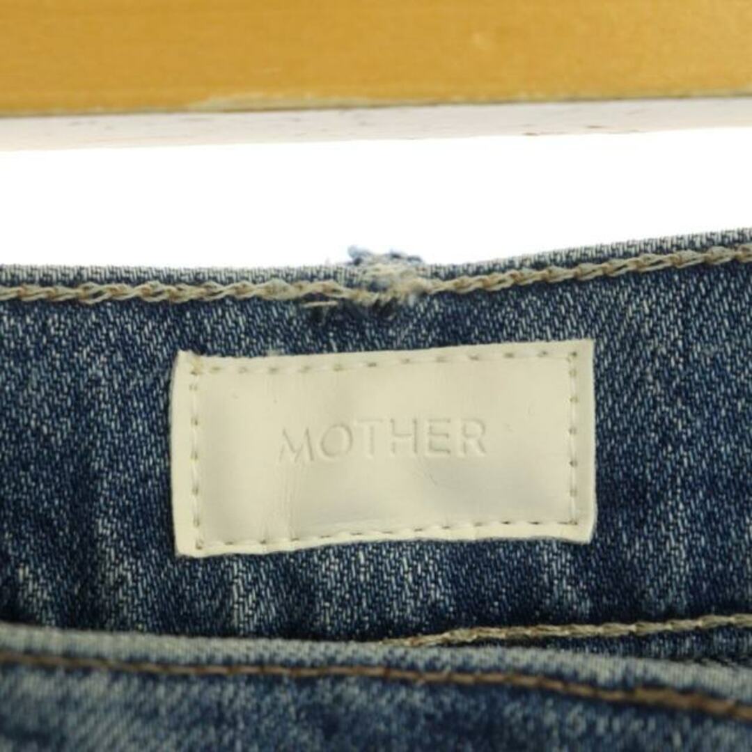 mother(マザー)のマザー INSIDER CROP STEP FRAY カットオフ デニムパンツ レディースのパンツ(デニム/ジーンズ)の商品写真