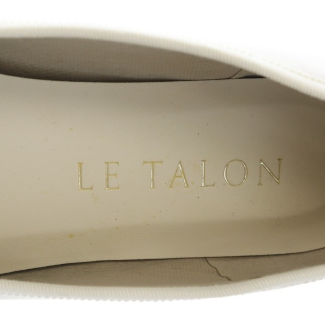Le Talon(ルタロン)のルタロン フラットパンプス スクエアトゥ ローヒール レザー リボン 22cm レディースの靴/シューズ(ハイヒール/パンプス)の商品写真