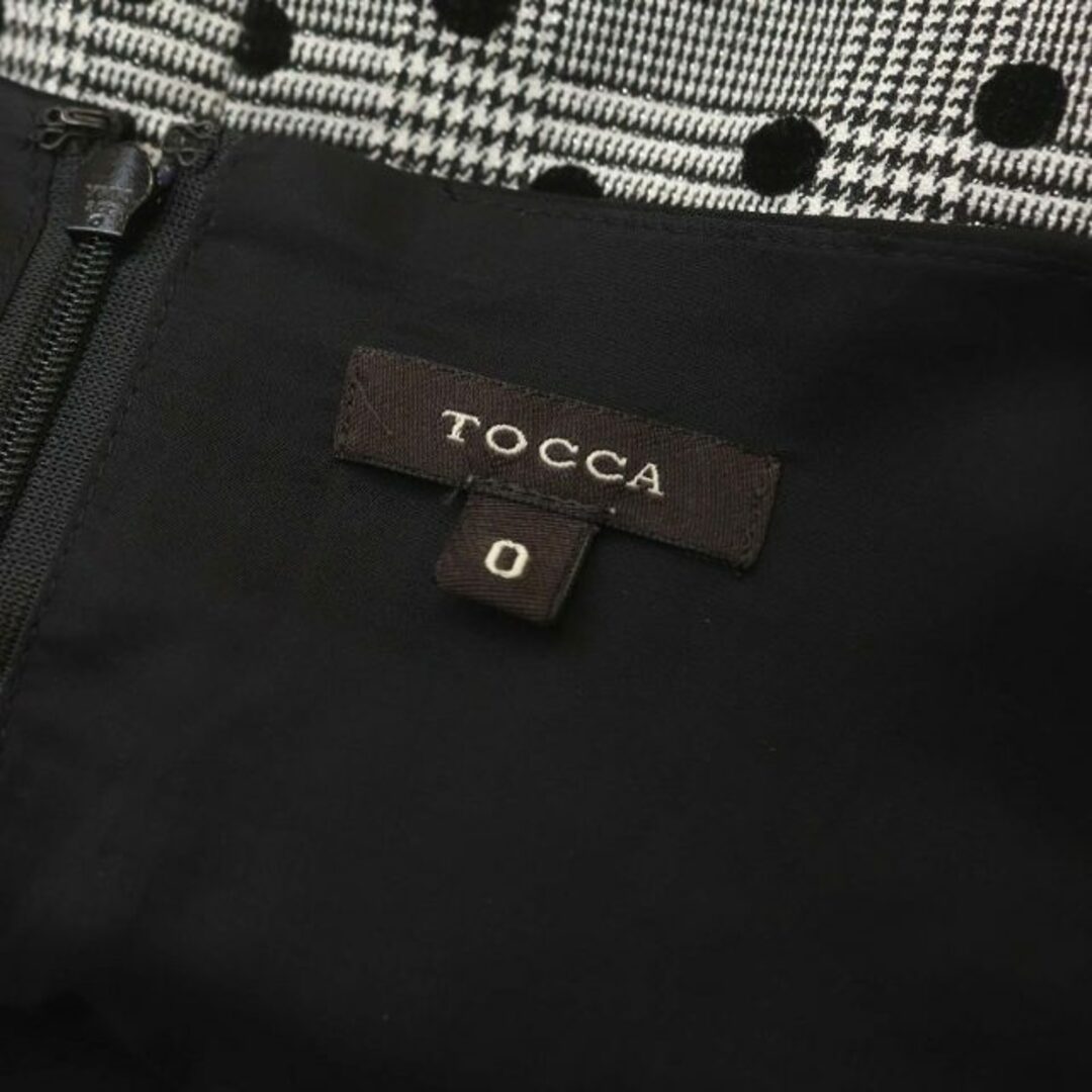 TOCCA(トッカ)のトッカ DOT SCALLAP ドレス ワンピース ひざ丈 チェック ドット レディースのワンピース(ひざ丈ワンピース)の商品写真