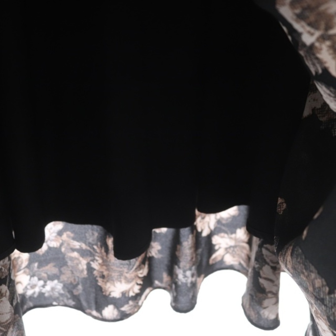 DRESSTERIOR(ドレステリア)のドレステリア 22AW ヴィンテージフラワープリントスカート 40 黒 ベージュ レディースのスカート(ロングスカート)の商品写真