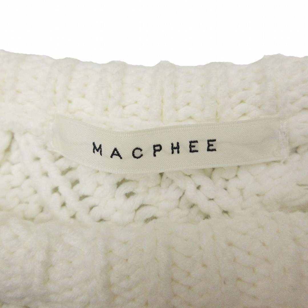 MACPHEE(マカフィー)の美品 マカフィー トゥモローランド ショート ケーブル セーター S BLM11 レディースのトップス(ニット/セーター)の商品写真