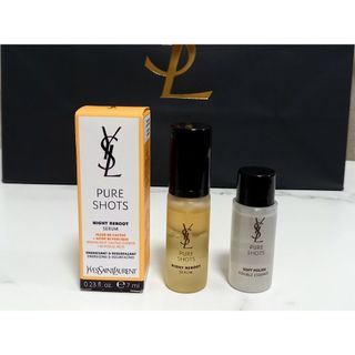 イヴサンローランボーテ(Yves Saint Laurent Beaute)のイヴ・サンローラン　ピュアショットナイトセラム ＆ピュアショットローション(美容液)