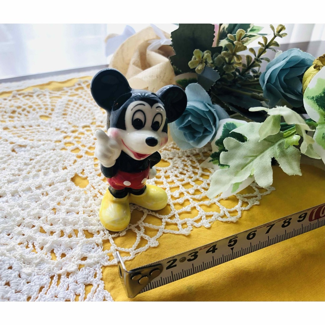 ミッキーマウス(ミッキーマウス)の【インテリア】 昭和レトロ！ Disney ミッキーマウス 陶器 置物 インテリア/住まい/日用品のインテリア小物(置物)の商品写真