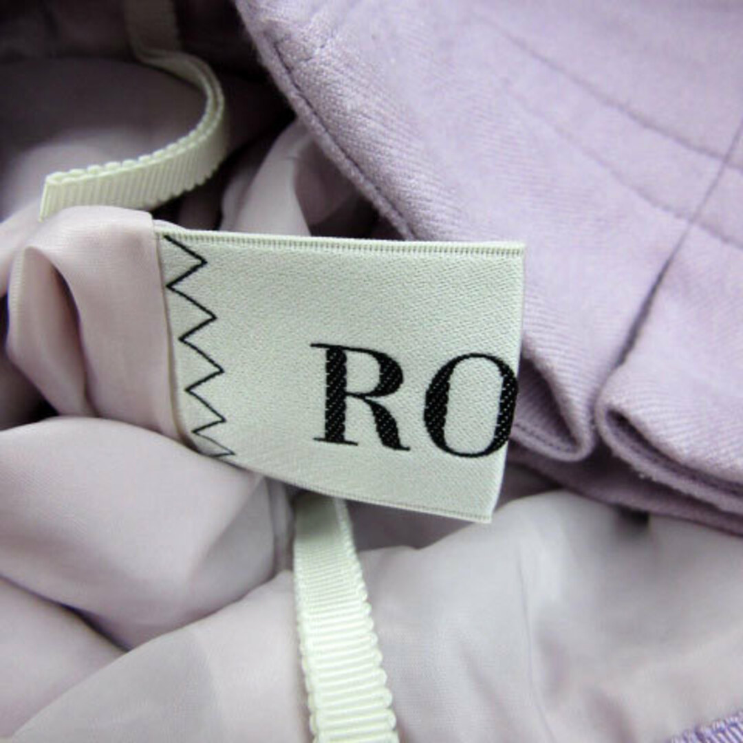 ROPE’(ロペ)のロペ ROPE フレアスカート ミモレ丈 リボン付き ウール混 38 ピンク レディースのスカート(ひざ丈スカート)の商品写真