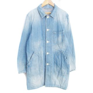 ユナイテッドアローズグリーンレーベルリラクシング(UNITED ARROWS green label relaxing)のグリーンレーベルリラクシング デニムジャケット Gジャン ロング丈 S 水色(Gジャン/デニムジャケット)