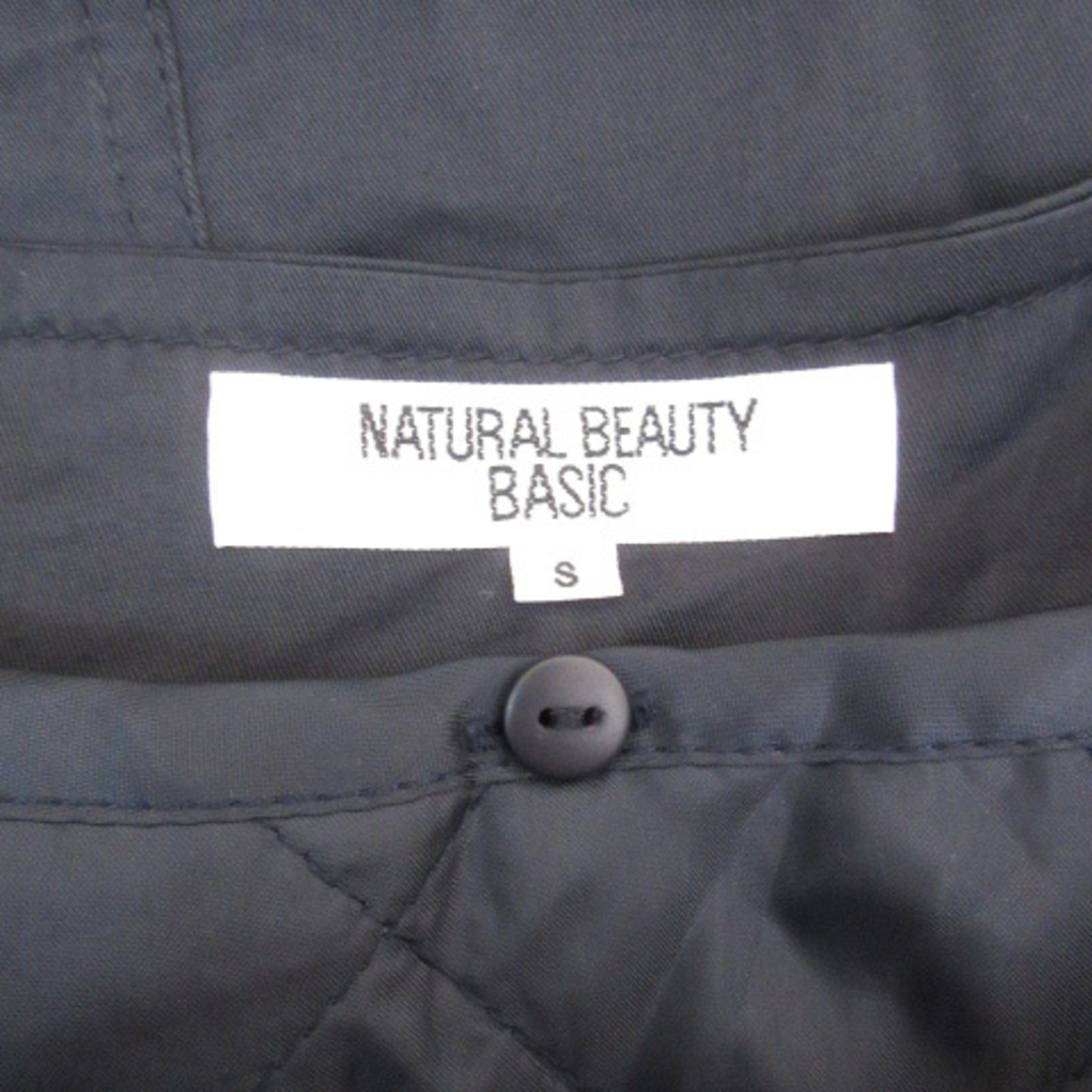 NATURAL BEAUTY BASIC(ナチュラルビューティーベーシック)のナチュラルビューティーベーシック ブルゾンジャケット ノーカラー ロング丈 S レディースのジャケット/アウター(ブルゾン)の商品写真