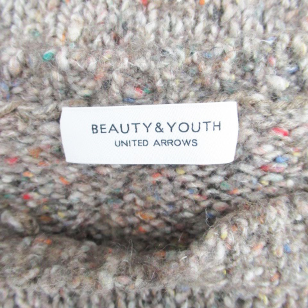 BEAUTY&YOUTH UNITED ARROWS(ビューティアンドユースユナイテッドアローズ)のB&Y ユナイテッドアローズ ニット セーター ウール混 マルチカラー 茶色 レディースのトップス(ニット/セーター)の商品写真