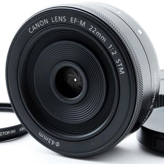 キヤノン(Canon)のCanon 単焦点広角レンズ　EFM 22mm f/2 STM 美品(レンズ(単焦点))