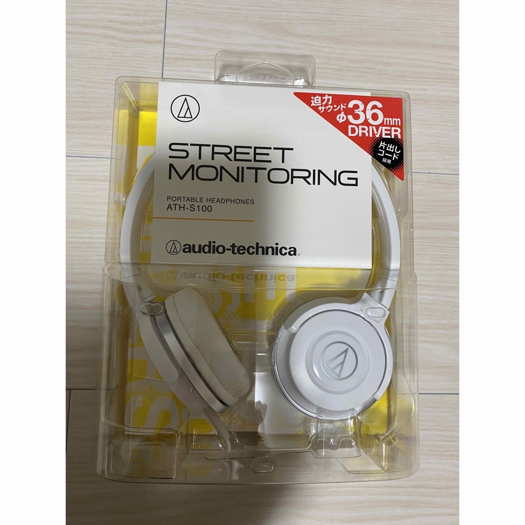 audio-technica - audio−technica ATH-S100 WH ヘッドホンの通販 by