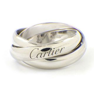 カルティエ(Cartier)のカルティエ Cartier リング トリニティ K18WG 8.5号 / 49 【中古】(リング(指輪))