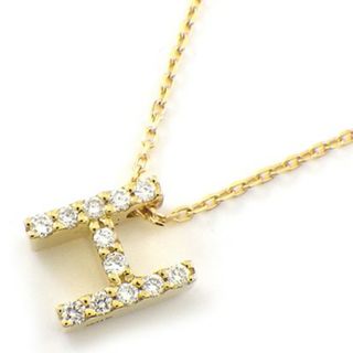 ポンテヴェキオ Ponte Vecchio ネックレス イニシャル H モチーフ ダイヤモンド 計0.05ct K18YG 【中古】(ネックレス)