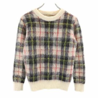 ビームスボーイ(BEAMS BOY)のビームスボーイ モヘヤブレンド チェック 長袖 セーター BEAMS BOY ニット レディース 古着 【231205】(ニット/セーター)