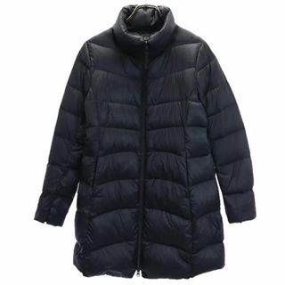 ユニクロ(UNIQLO)のユニクロ ウルトラライト ダウンコート M ブラック UNIQLO フード レディース 古着 【231205】(ダウンコート)