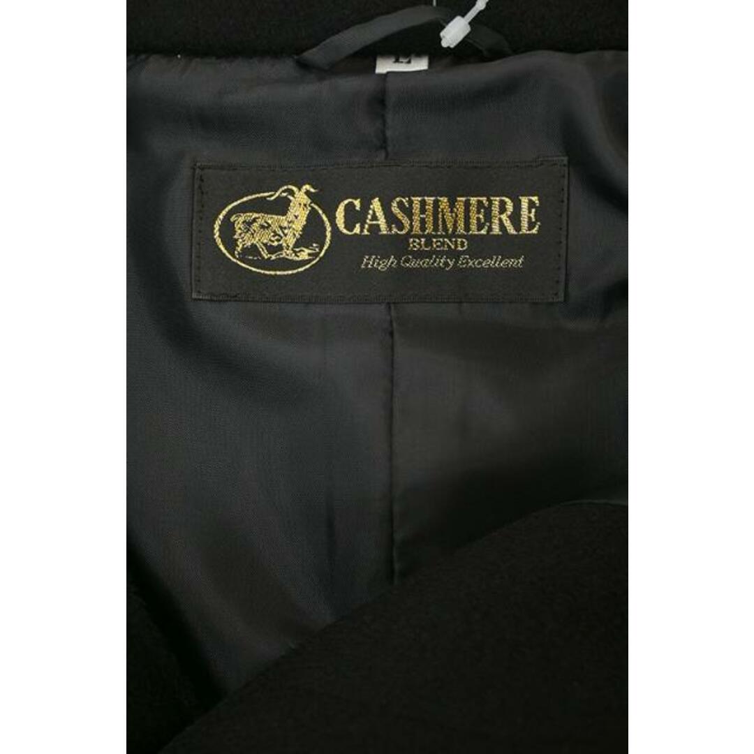 美品 CASHMERE ウールカシミヤ和装コート L ブラック メンズ