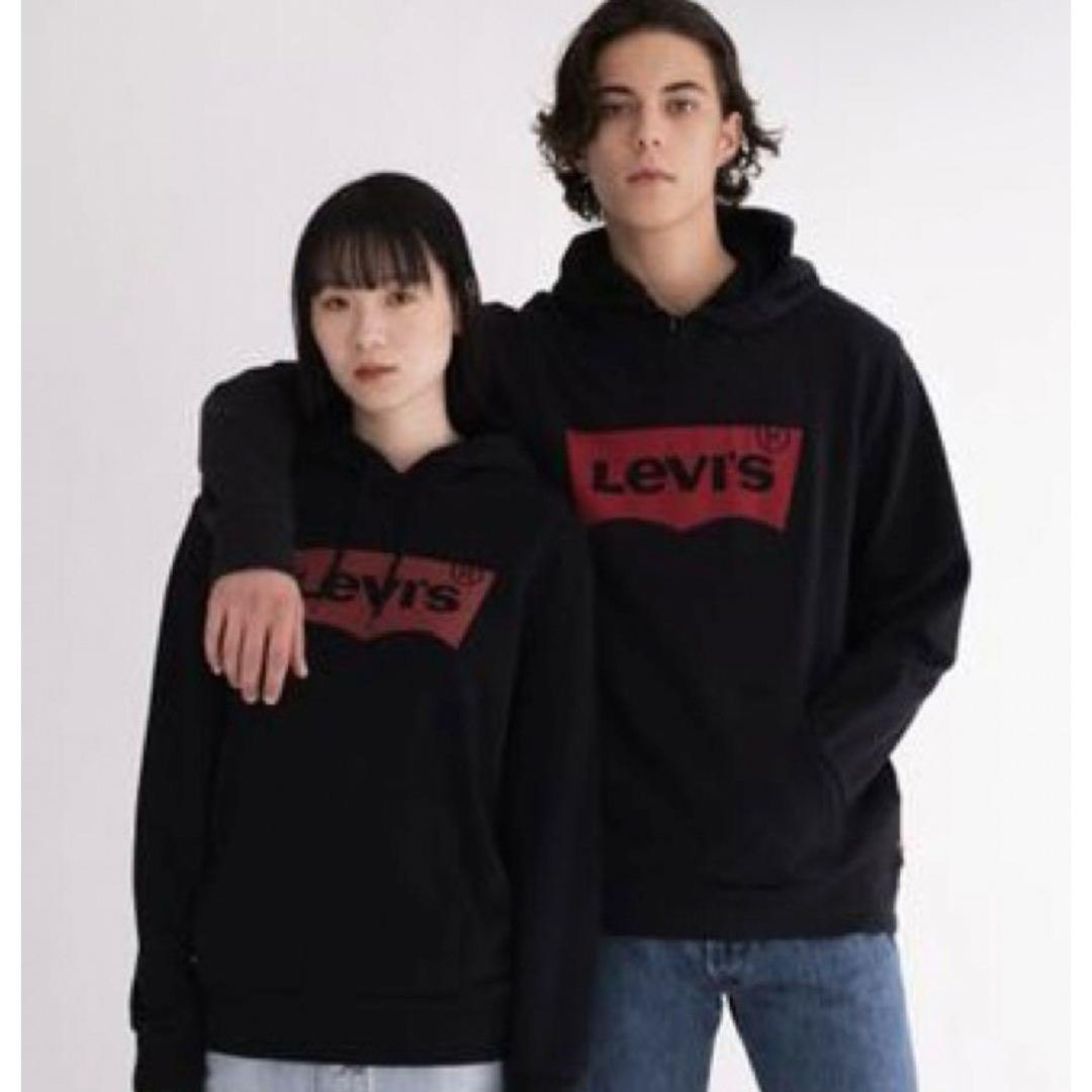 Levi's(リーバイス)の【美品】Levi’s/リーバイス バットウィング ロゴ プルオーバーフーディー レディースのトップス(パーカー)の商品写真