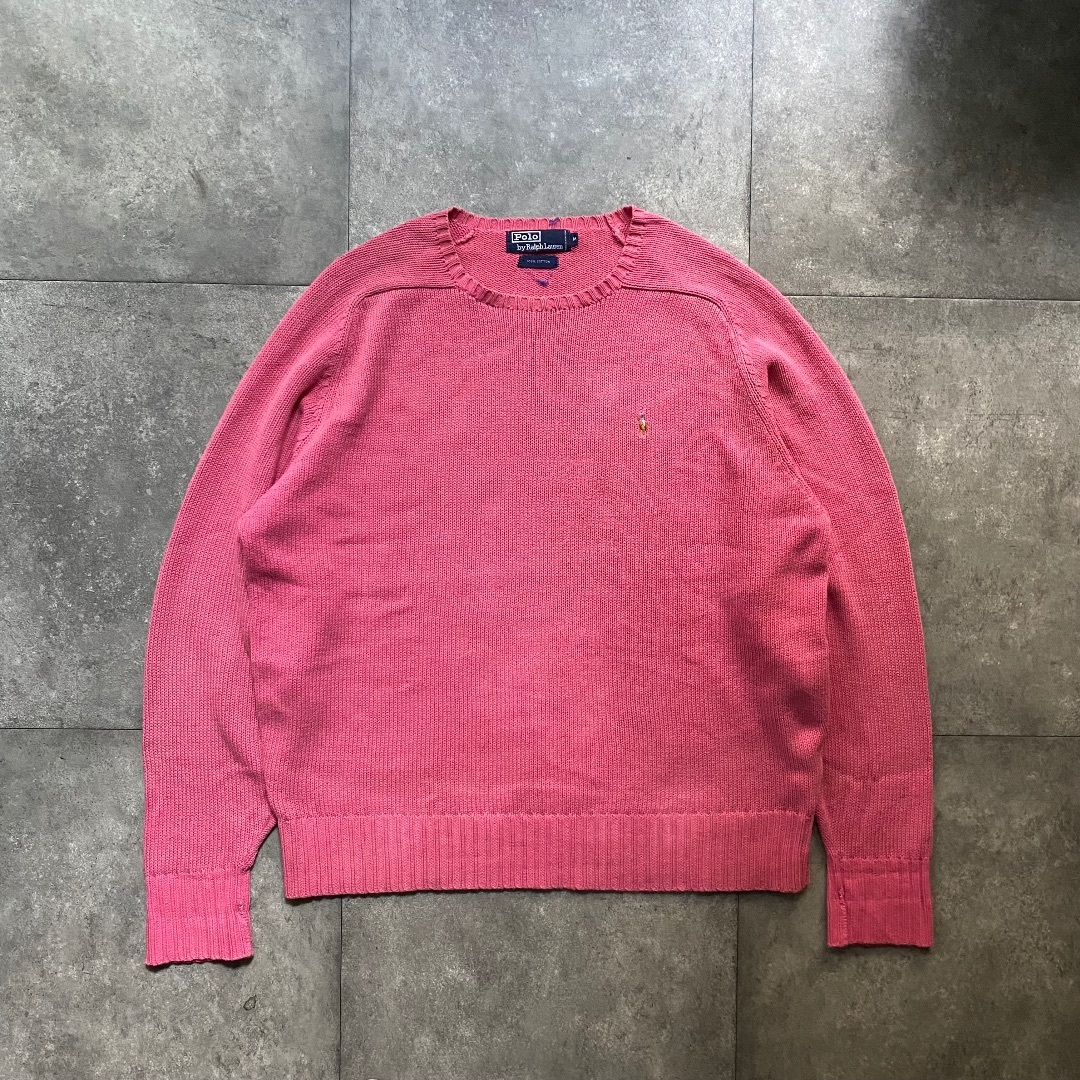 POLO RALPH LAUREN - 90s ラルフローレン コットンニット M POLO RALPH LAUREN - 90s ラルフローレン コットンニット M
