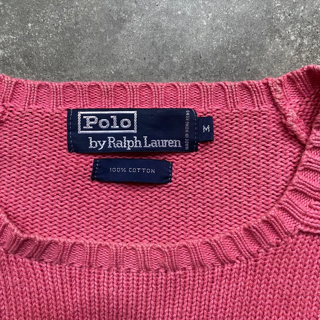POLO RALPH LAUREN - 90s ラルフローレン コットンニット M POLO RALPH LAUREN - 90s ラルフローレン コットンニット M