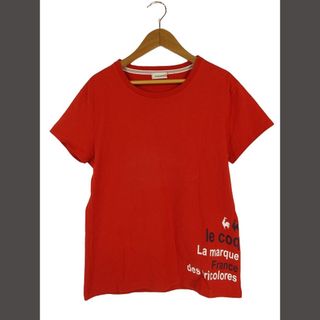 ルコックスポルティフ(le coq sportif)のle coq sportif Tシャツ 丸首 半袖 プリント レッド 赤 XO(Tシャツ(半袖/袖なし))