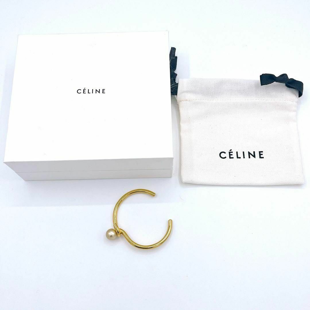 celine(セリーヌ)のセリーヌ ノット パール ブレスレット　ゴールド　パール　レディース　ブランド レディースのアクセサリー(ブレスレット/バングル)の商品写真