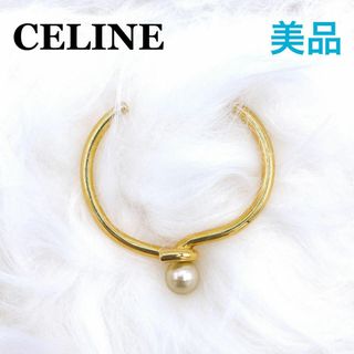 セリーヌ(celine)のセリーヌ ノット パール ブレスレット　ゴールド　パール　レディース　ブランド(ブレスレット/バングル)