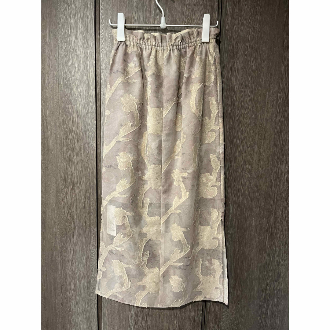 MIDWEST(ミッドウエスト)のeboey新品IRIS CUT JACQUARD SKIRT レディースのスカート(ロングスカート)の商品写真