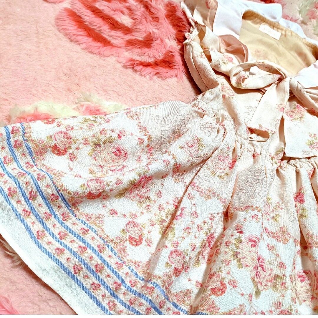 LIZ LISA(リズリサ)のリズリサ♥ピンク♥プリンセスローズ♥花柄＆天使柄♥姫♥超！レア♥チュニワンピース レディースのワンピース(ミニワンピース)の商品写真