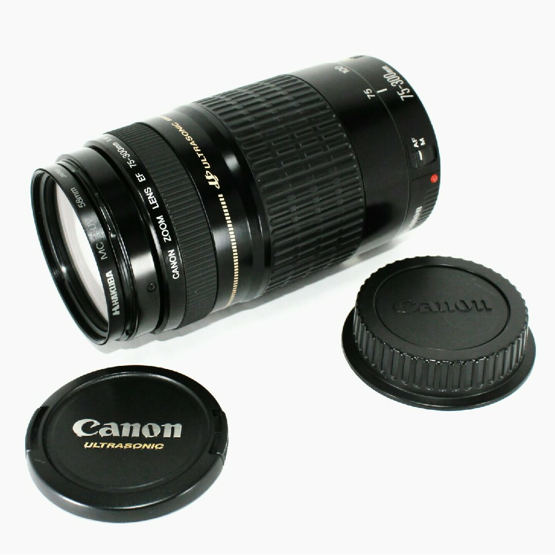 望遠 ズームレンズ 完動品☆ キヤノンCanon EF 75-300mm USM - レンズ 望遠 ズームレンズ 完動品☆ キヤノンCanon EF 75-300mm USM - レンズ