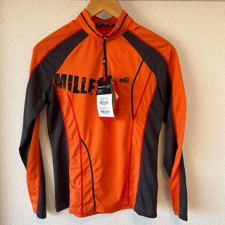 ミレー(MILLET)のMillet　ミレー トップス　長袖　95cm M〜Lサイズ　オレンジ　軽量(登山用品)
